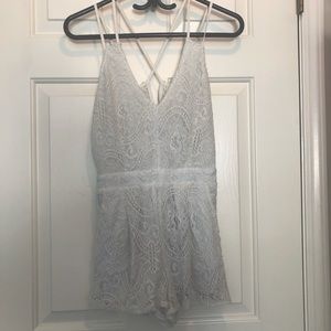White Lace Romper